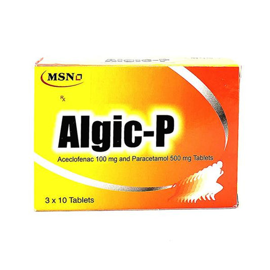 ALGIC P 100/500 ACECLO/PARACETAMOL 30'S TABS