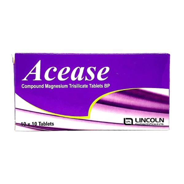 ACEASE 20MG MAGNESIUM TRISILICATE 100'S TABS