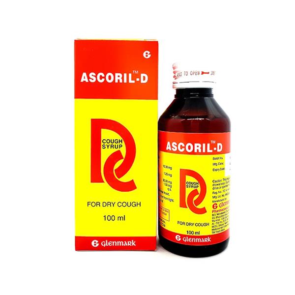 ASCORIL D 10/1.25/30/1.5 100ML COUGH SYRUP