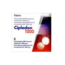 CIPLADON 1000MG PARACETAMOL 8'S EEFERVESCENT TABS