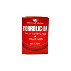 FERROLIC LF FERROUS SULPHATE/FOLIC ACID 100'S TABS