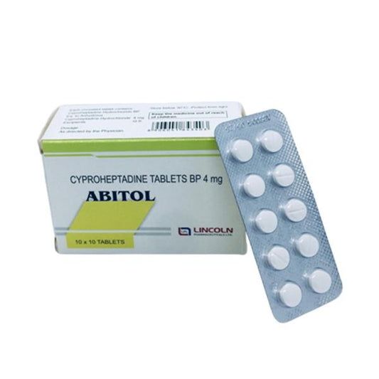 ABITOL 4MG CYPROHEPTADINE 100'S TABS