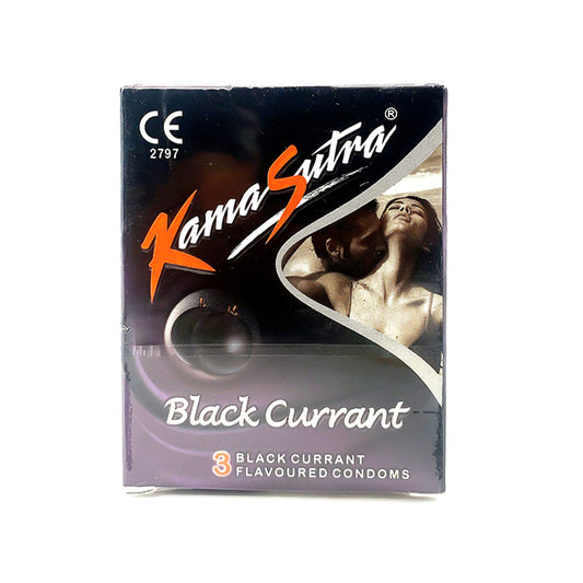 KAMASUTRA BLACK CURRENT CONDOM 3'S