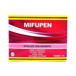 MIFUPEN ASPIRIN/CAFFEINE 100'S TABS