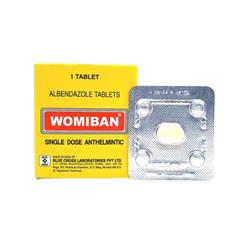 WOMIBAN 400MG ALBENDAZOLE 1'S TAB