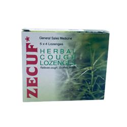 ZECUF 100/60/10MG HERBAL LOZENGES (MINT) 20'S