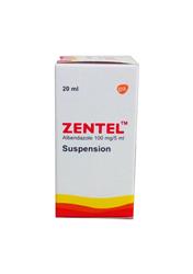 ZENTEL 100MG/5ML ALBENDAZOLE 20ML SUSPENTION